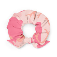 Pink Camo Designer Fashion Scrunchie.