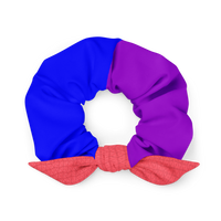 Colorful Pink Bow AC FLEX Collection Scrunchie.