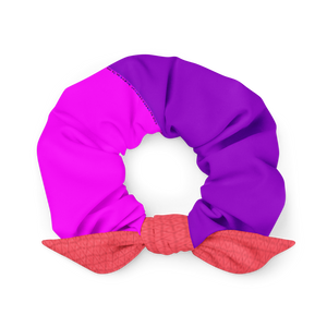 Colorful Pink Bow V2 AC FLEX Collection Scrunchie.
