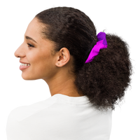 Colorful Pink Bow AC FLEX Collection Scrunchie.