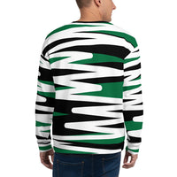 Unisex ZeeFlow Jewel Green Quality Designer Fashion Long Sleeve Sweatshirt