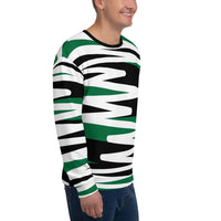 Unisex ZeeFlow Jewel Green Quality Designer Fashion Long Sleeve Sweatshirt