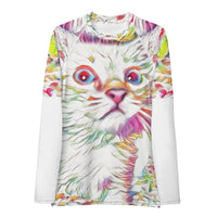 Super Kooter Generations Cat Fashion Women's Rash Guard Long Sleeve Shirt