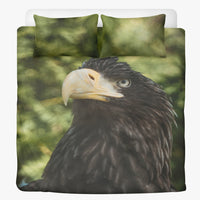 Hawk Eye Nature Lover Bird Blanket 3in1 Polyester Bedding Set