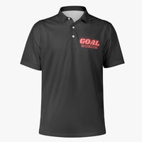 Real Love GOAL Collection Handmade Men's Fashion Polo Shirt Red/Yellow