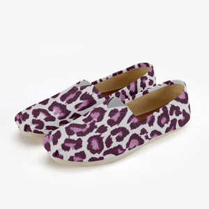 Cheetah Purple Canvas Toms Shoes