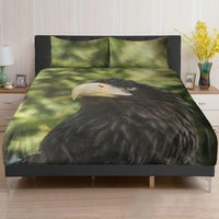 Hawk Eye Nature Lover Bird Blanket 3in1 Polyester Bedding Set