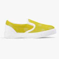 Yellow Dot Kids' Slip-On Shoes - White