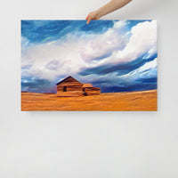 Alberta Bound Prairie House Designer Canvas Art Home décor