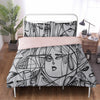 Totally Sketchy Home Décor 3in1 Polyester Bedding Set