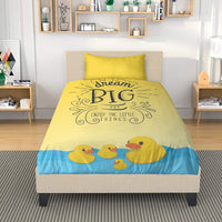 Dream Big Little Ducky Designer Home Décor 3in1 Polyester Bedding Set
