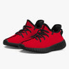 Quality Comfort Red Kids Mesh Knit Sneakers