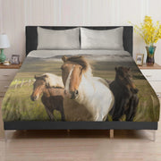 Three Country Horses 3in1 Polyester Bedding Set