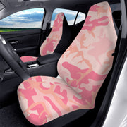 Pink Camo Microfiber Car Seats Cover 2Pcs