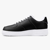 Eclipse Quality Low-Top Black Hole Leather Sports Sneakers