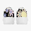 Flower Power Trendy Chunky Sneakers - White/Black