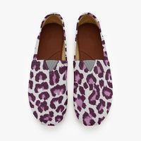 Cheetah Purple Canvas Toms Shoes