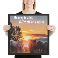 Wild Horses Collection Framed poster.