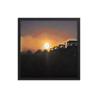 Abstract Tractor Home Décor Framed Poster