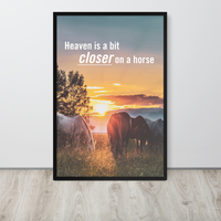 Wild Horses Collection Framed poster.