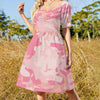 Pink Camo Trendy Sweetheart Dress