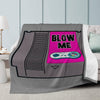 Blow Me Video Gamer Pink Trends Dual-sided Stitched Fleece Blanket