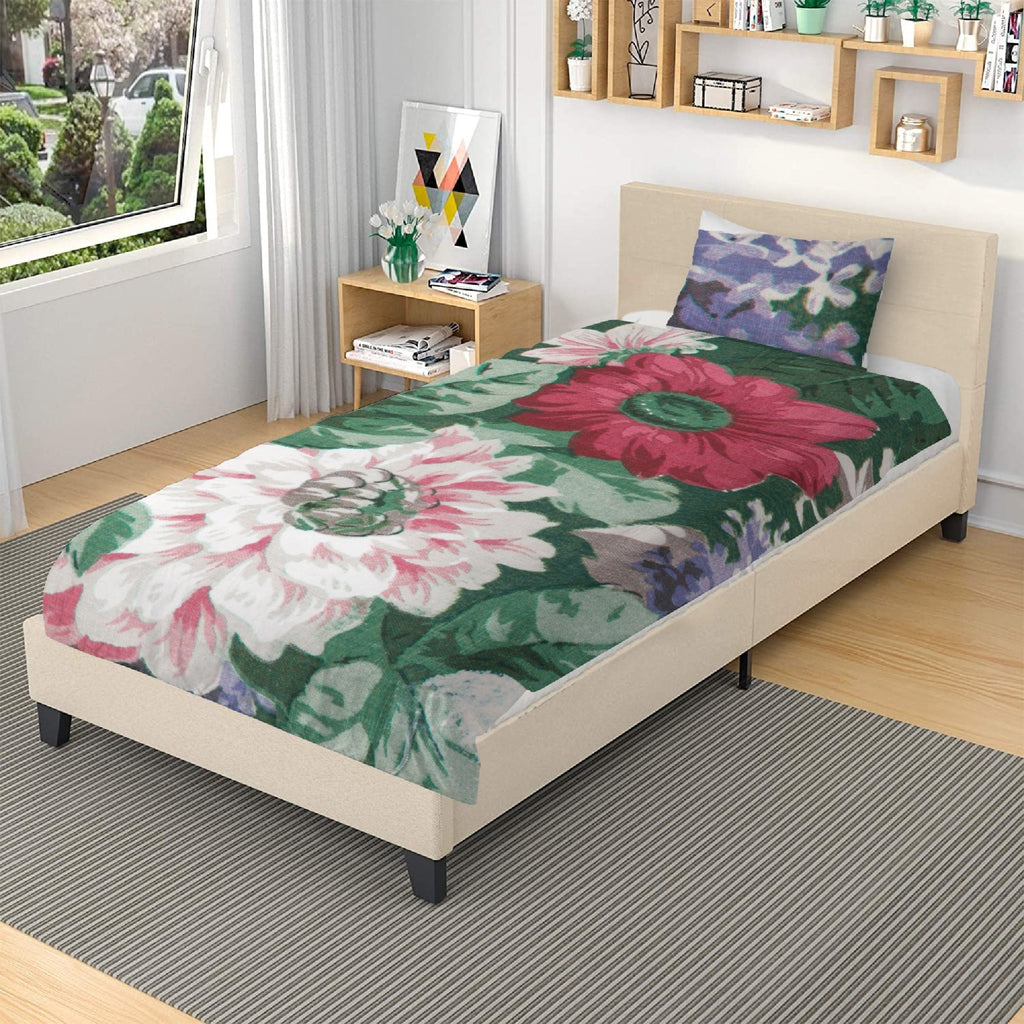 Flower Classic Designer Home Décor 3in1 Polyester Bedding Set