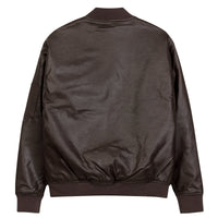 HANDSOMER Gold Quality Leather Bomber Jacket