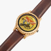 The Great Canadian Barn Dance Collection Tan Italian Olive Lumber Wooden Watch - Leather Strap