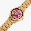The Great Canadian Barn Dance Collection Pink Italian Olive Lumber Wooden Watch