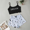 Cute Cartoon Fashion Print Pajama Set Bedtime Wear Sleep Apparel