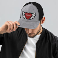 Freedom Love Heart Wings Trucker Hat Cap