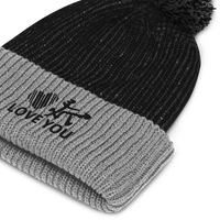 Love You AC FLEX Collection Designer Pom-Pom Beanie.