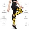Star Yellow AC FLEX Collection Quality Designer Leggings.