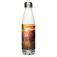 Wild Horses Collection Designer Stainless Steel Water Bottle.
