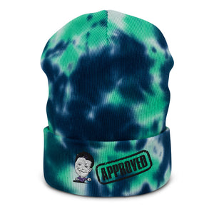 Excavationpro Approved Collection Designer Embroidered Tie-dye Beanie BLK.