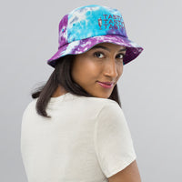 Tasty Milk Shake Designer Fashion Embroidered Tie-dye bucket hat.