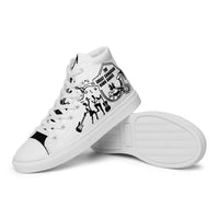 The Great Canadian Barn Dance Collection Women’s White High Top Canvas Shoes Sneakers