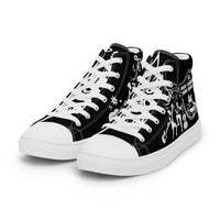 The Great Canadian Barn Dance Collection Black Women’s High Top Canvas Shoes Sneakers