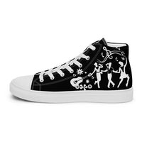 The Great Canadian Barn Dance Collection Black Women’s High Top Canvas Shoes Sneakers